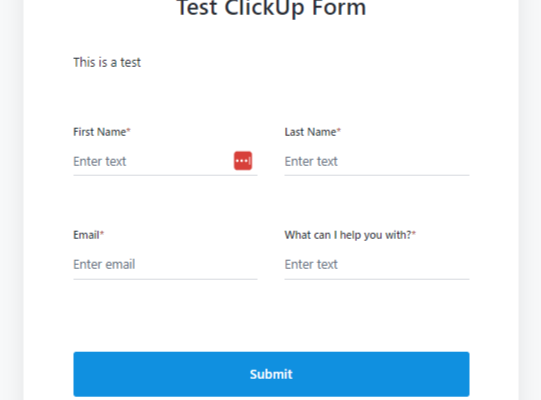 ClickUp Forms
