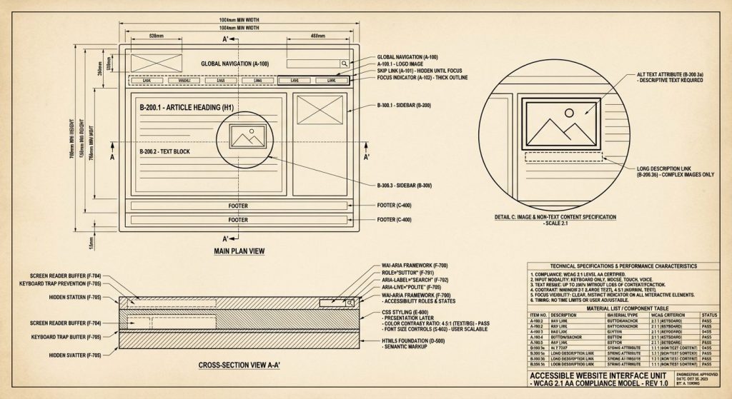 Website Accessibility in BC, Canada -Blueprint of an accessible Website